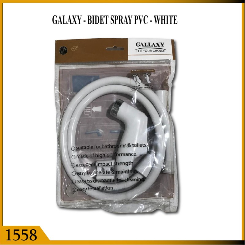 BIDET SPRAY PVC WHT (1558)